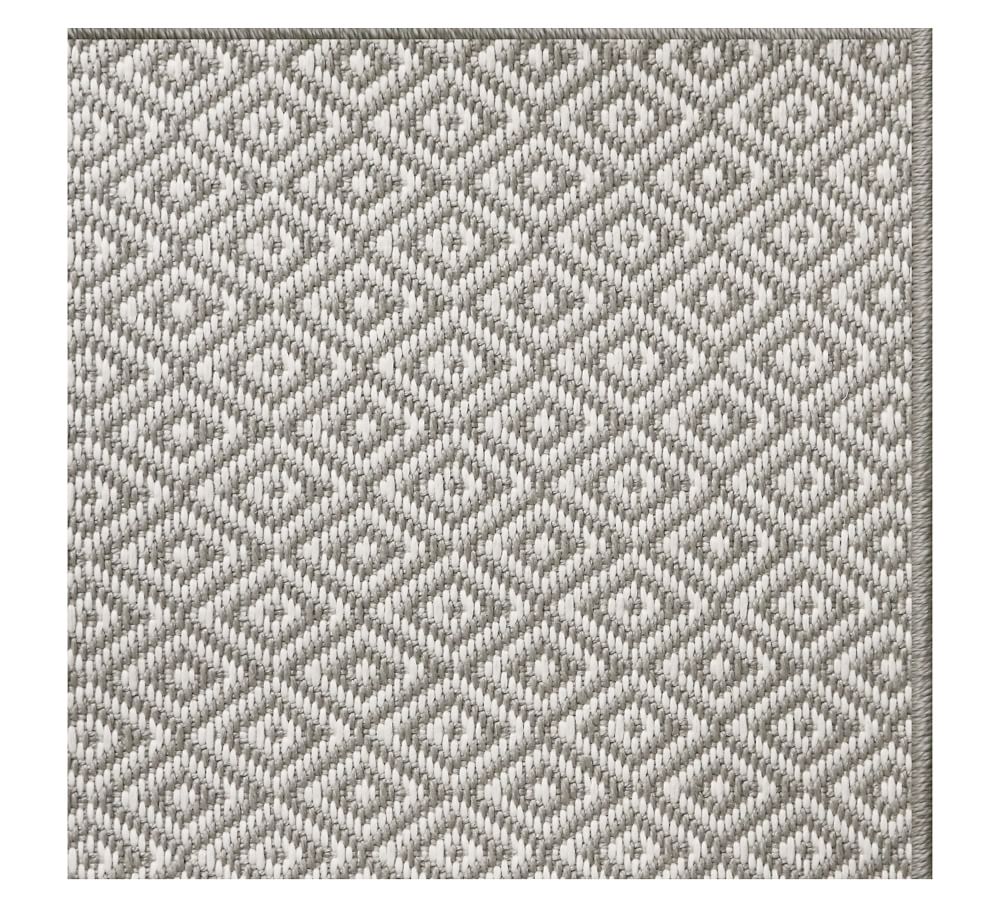 Custom Diamond Dot Synthetic Indoor/Outdoor Rug Pottery Barn