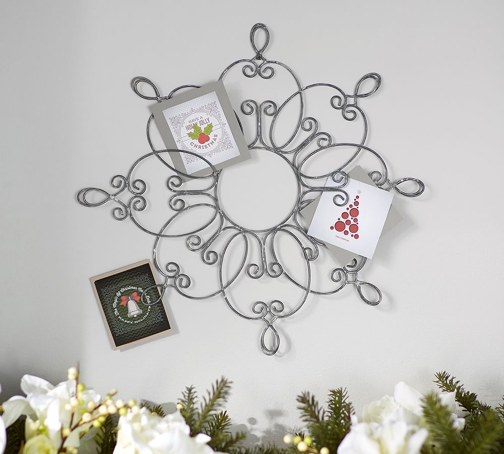 Snowflake Cardholder Wall Decor Pottery Barn