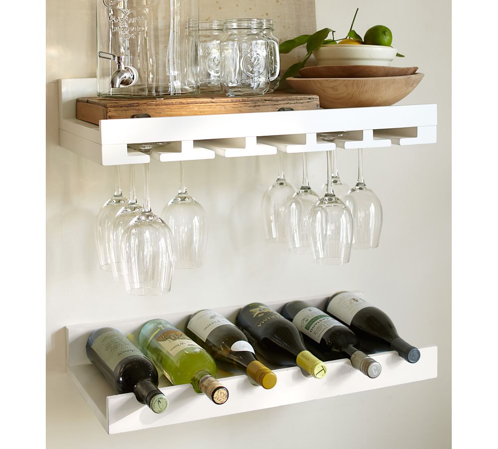 Holman Handmade Floating Entertaining Shelves Pottery Barn