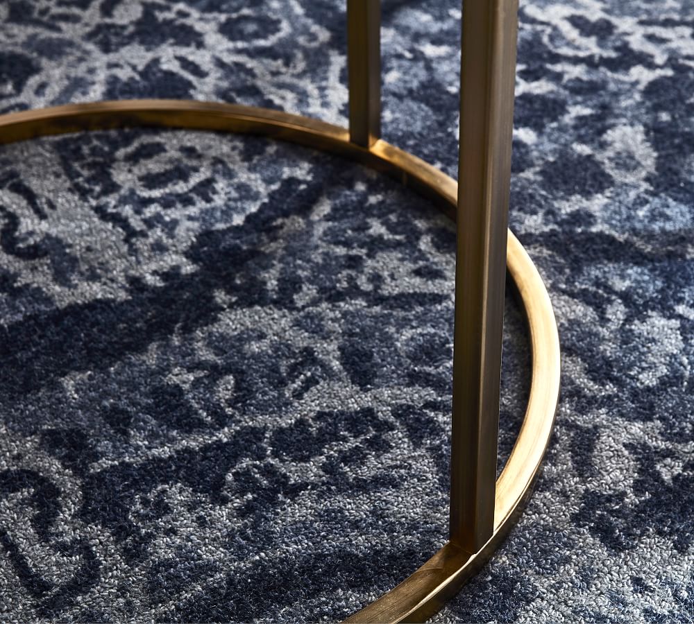 Delaney Round Marble Pedestal Dining Table Pottery Barn