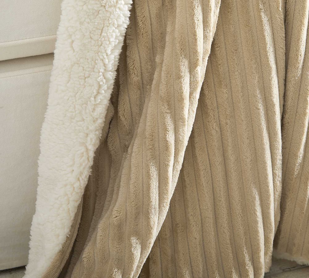 Ridgeline Sherpa Back Throw Pottery Barn
