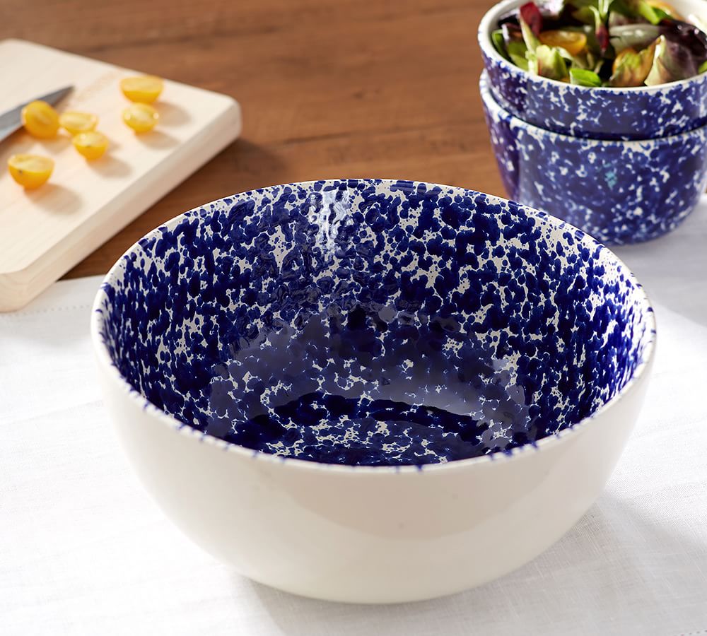Spatter Serve Bowl Pottery Barn
