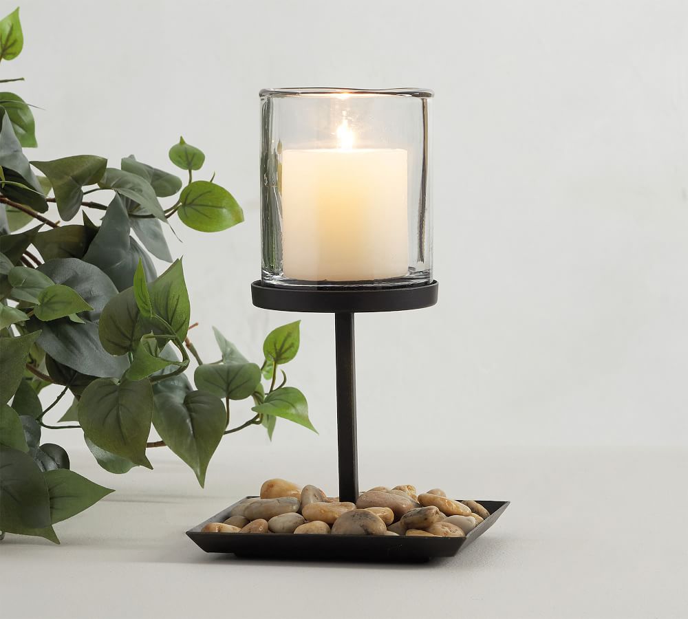 Draper Bronze Pillar Candleholders Pottery Barn