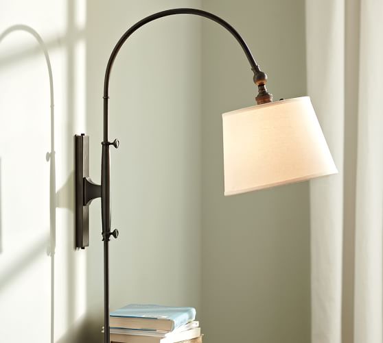 Adjustable Arc Plug In Sconce Pottery Barn Adjustable Arc Plug In Sconce Pottery, Arc Adjustable Wall Lamp