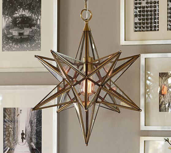 Glass Star Pendant | Pottery Barn