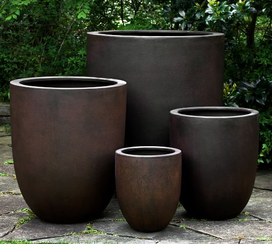 Neo Planter Collection Pottery Barn, Pottery Barn Planters Outdoors