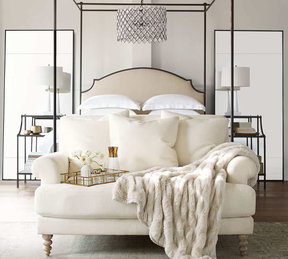 Berke Oversized Iron Frame Floor Mirror Pottery Barn