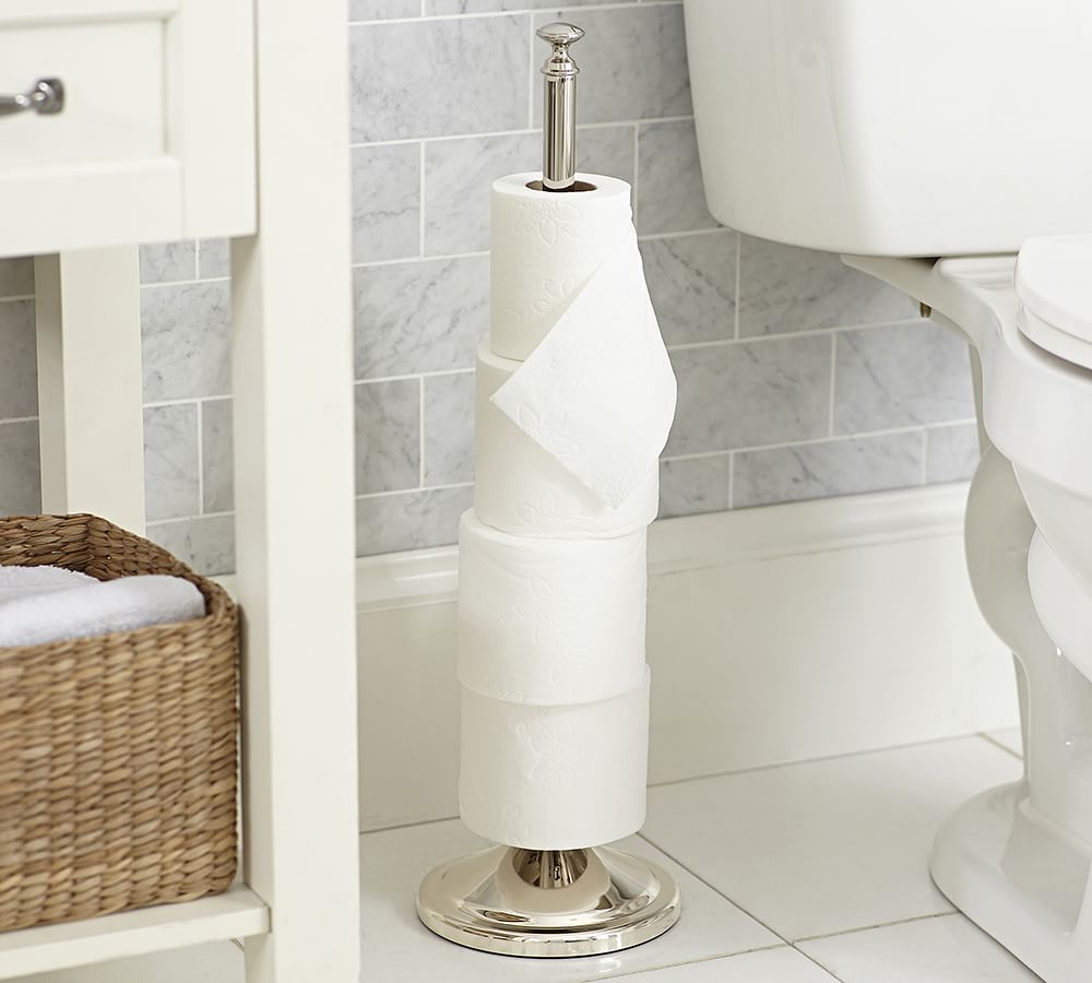 Mercer Standing Toilet Paper Storage Pottery Barn