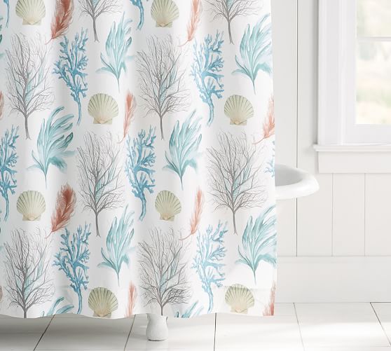 Del Mar Organic Shower Curtain, Pottery Barn Shower Curtains Discontinued