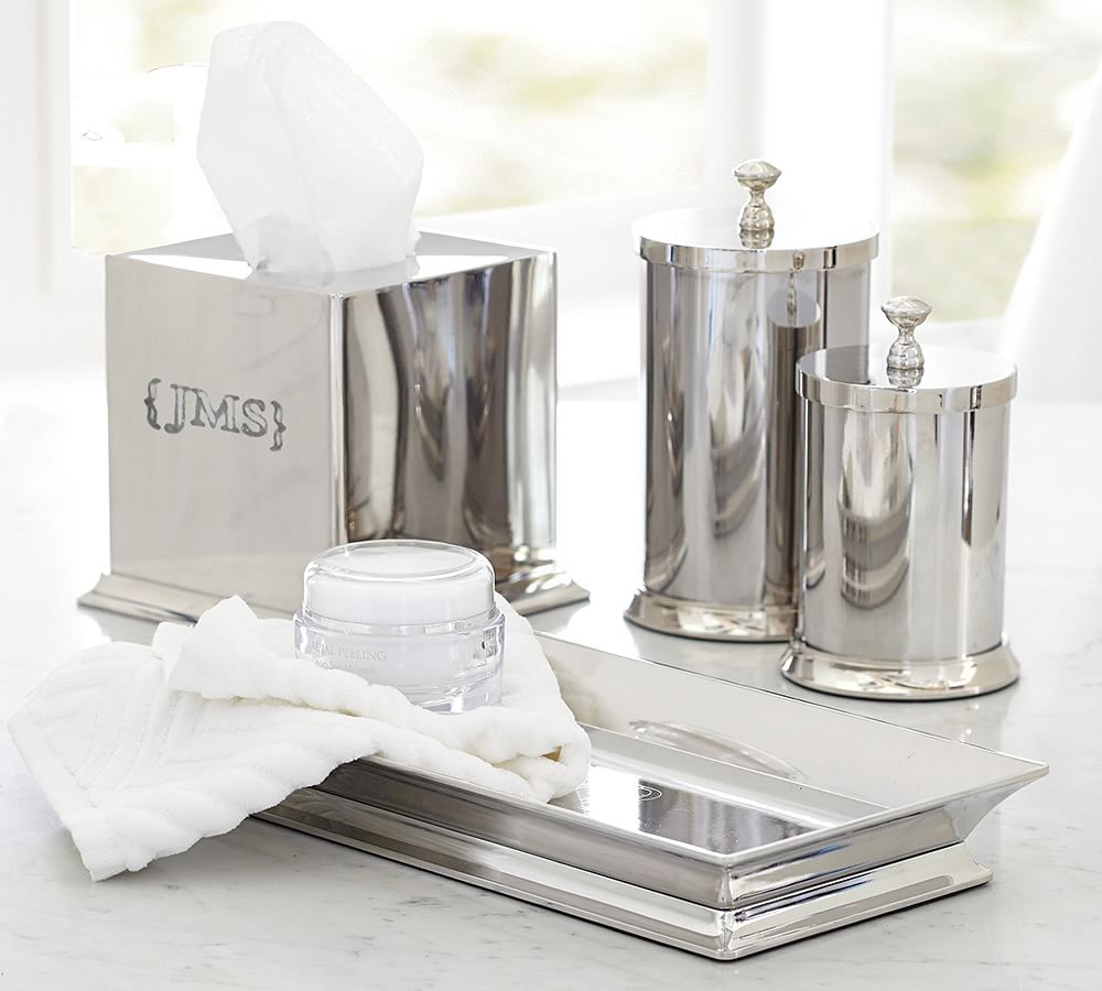 Mercer Polished Nickel Bathroom Accessories Pottery Barn