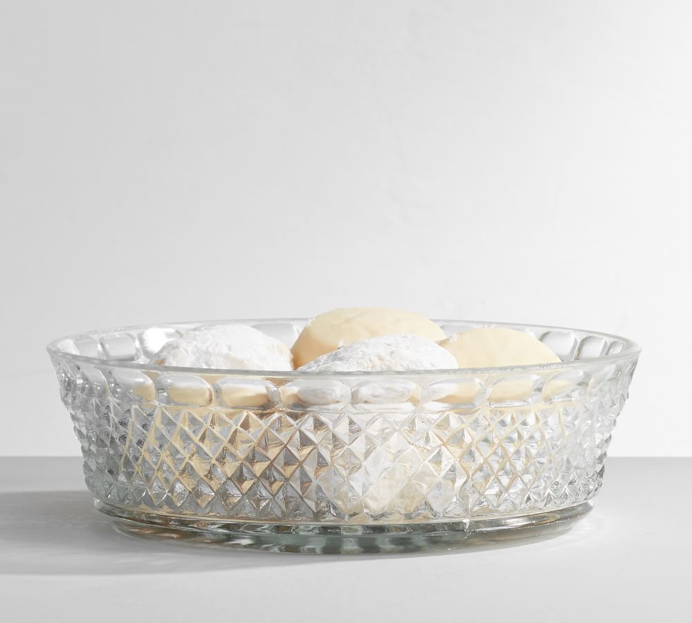 Pressed Glass Candy Dish Clear Pottery Barn