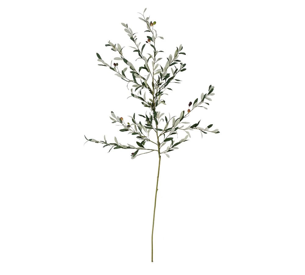 Faux Olive Branch | Artificial Flowers | Pottery Barn