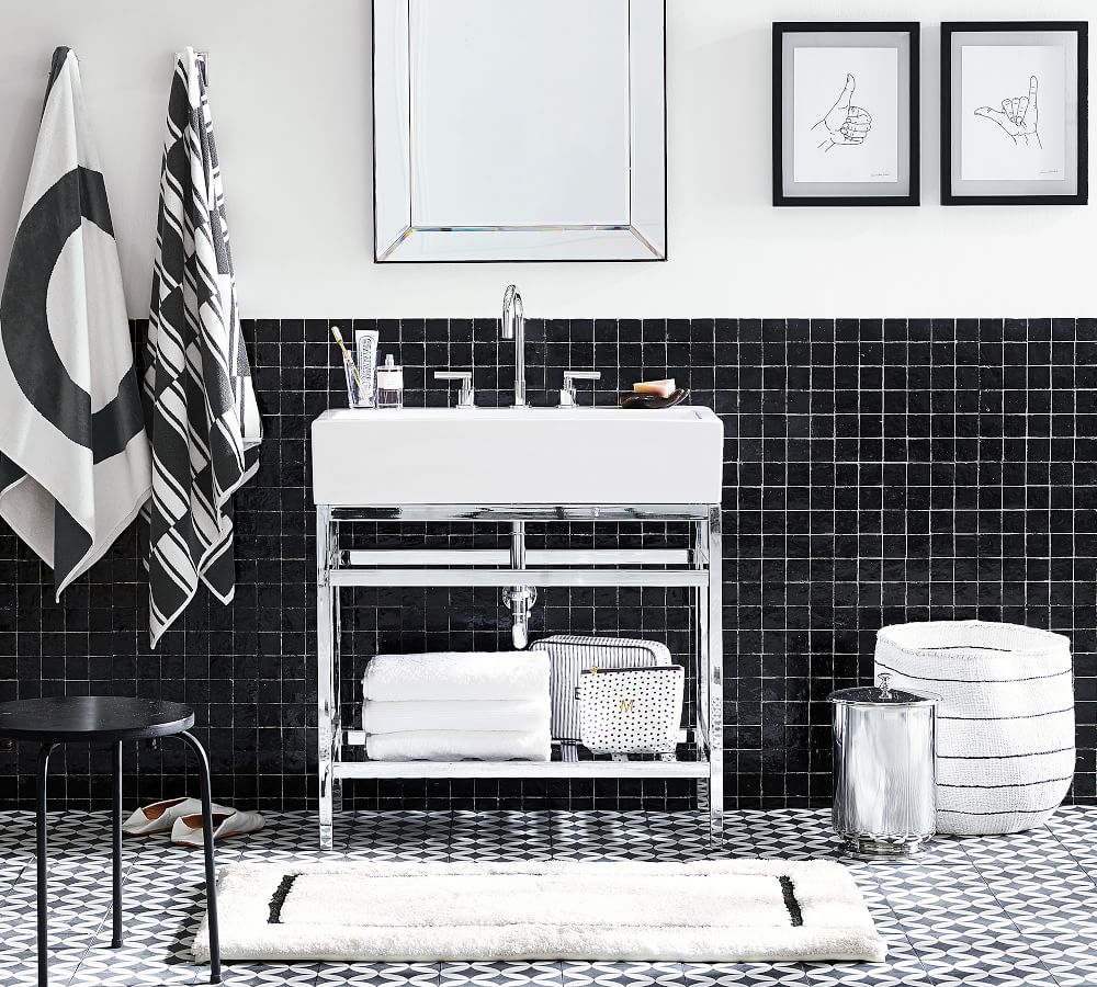 Memory Foam Bath Mat Pottery Barn