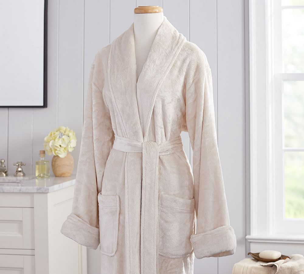 Luxe Heathered Robe Pottery Barn