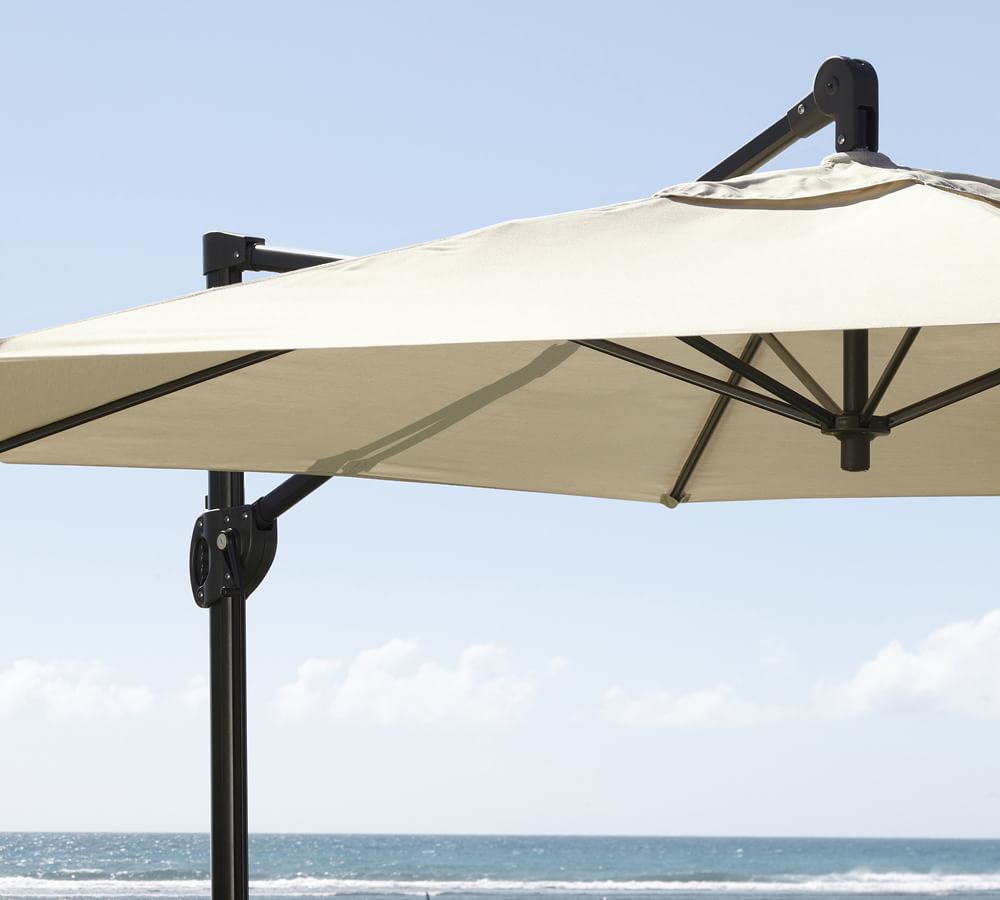 Round Sunbrella® Aluminum Cantilever Umbrella Outdoor Umbrellas