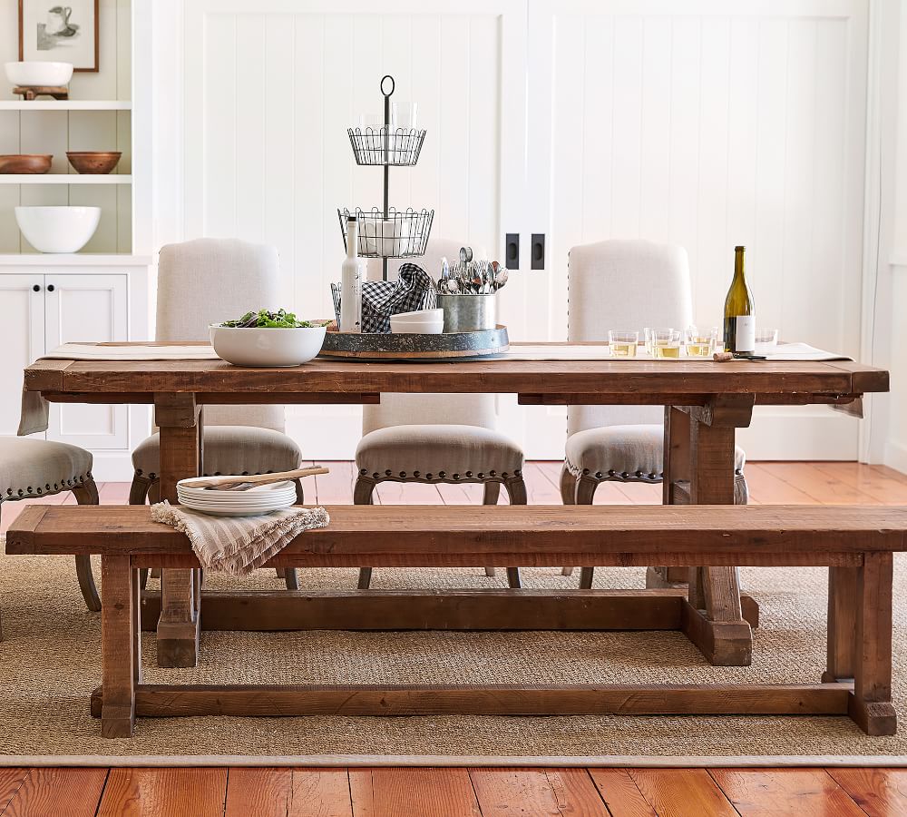 Stafford Reclaimed Wood Extending Dining Table Pottery Barn