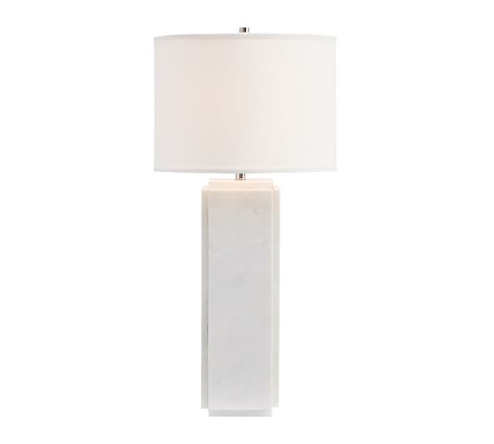 Amara Marble Tall Table Lamp Large Black, How Tall Should A Side Table Lamp Be