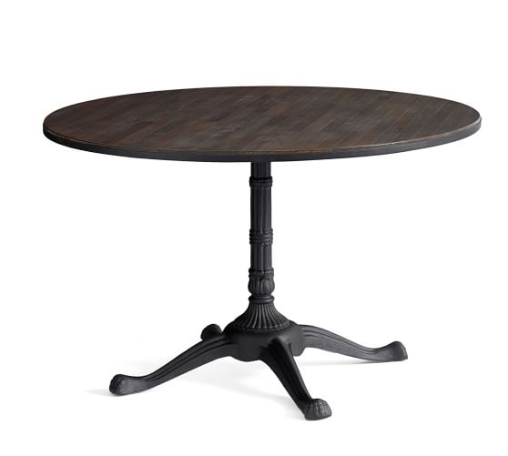 Rae Round Pedestal Bistro Dining Table, Unfinished Round Table Top 360