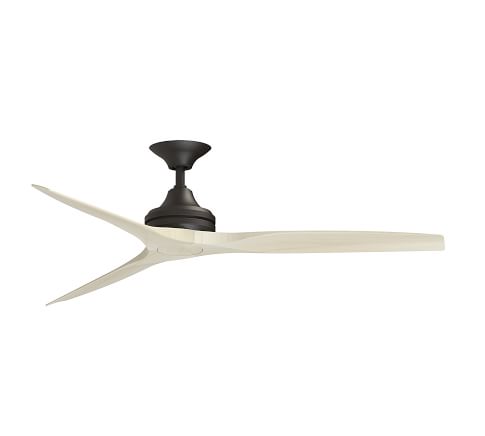 60 Spitfire Indoor Outdoor Ceiling Fan With Led Kit Pottery Barn - 60 Black Outdoor Ceiling Fan With Light