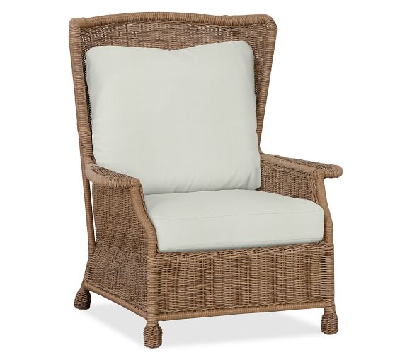 Wicker Chair Pottery Barn, High Back Resin Wicker Chairs