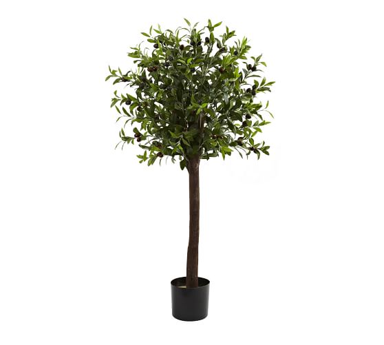 Faux Olive Topiary Tree