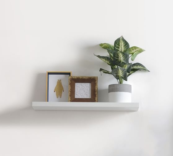 White Floating Shelves Pottery Barn