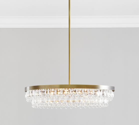 Clarissa Modern Round Chandelier, Replacement Crystal Drops For Chandeliers Uk
