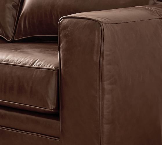 Pearce Square Arm Leather Sofa Pottery Barn Pearce Square Arm Leather Sofa, Pearce Leather Sofa