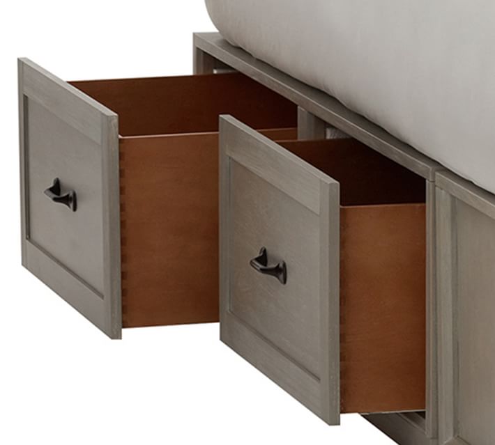 Stratton Storage Platform Bed Frame with Drawers Wooden Beds