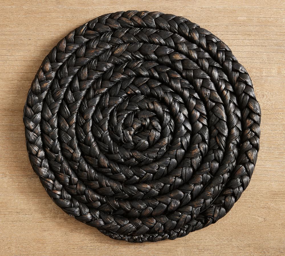 Round Water Hyacinth Placemat Pottery Barn