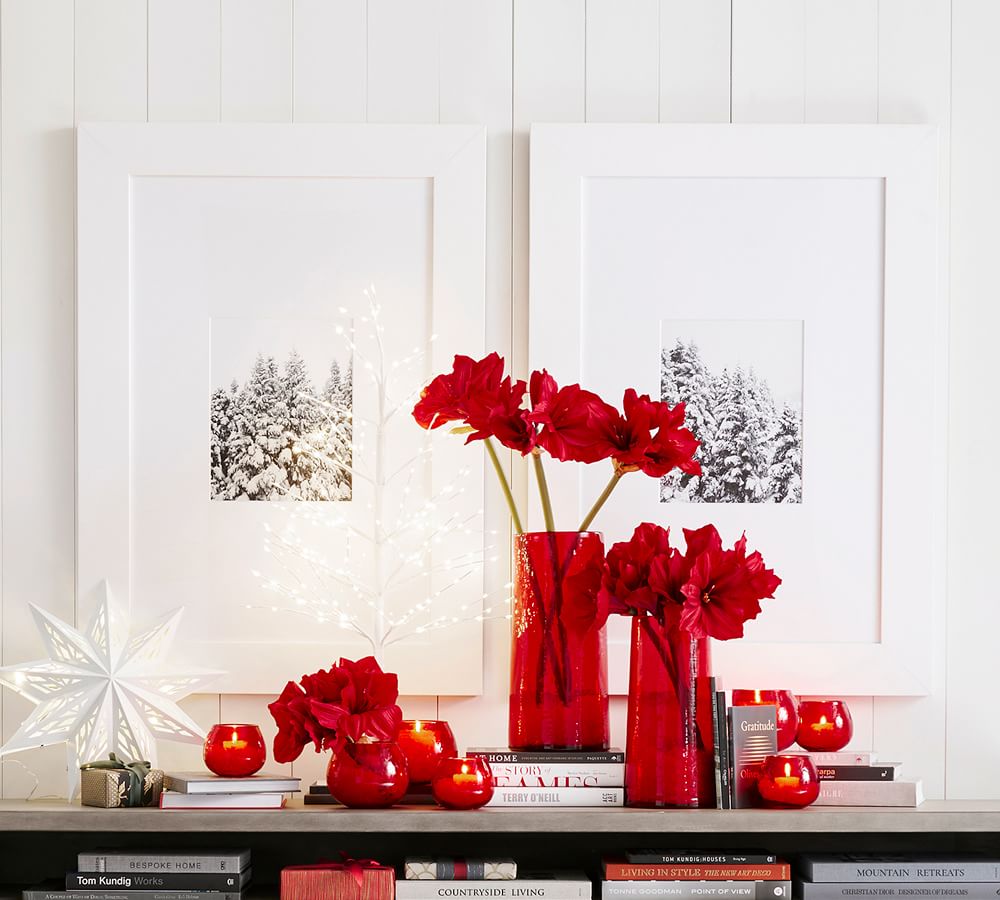 Hammered Glass Candleholders Red Pottery Barn