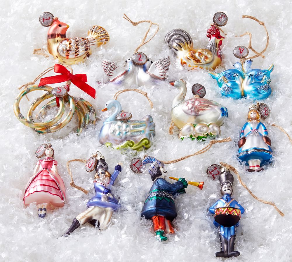 12 Days Of Christmas Ornament Set | Pottery Barn