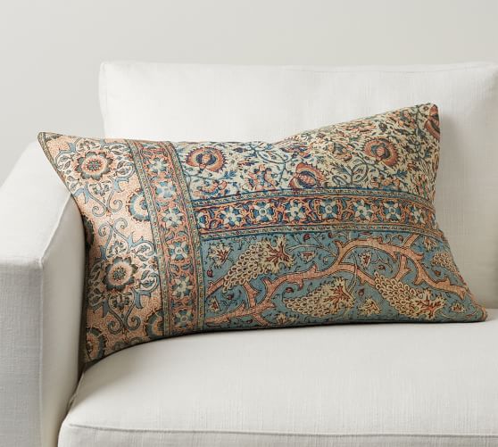 Imported Lumbar Pillow Cover | Imported Lumbar Pillow Case | Pottery Barn