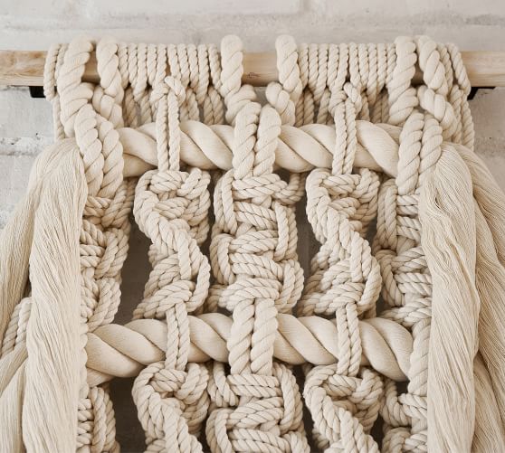 NEW Pottery Barn Teen Take The Scenic Route Macrame Rope MULTI 