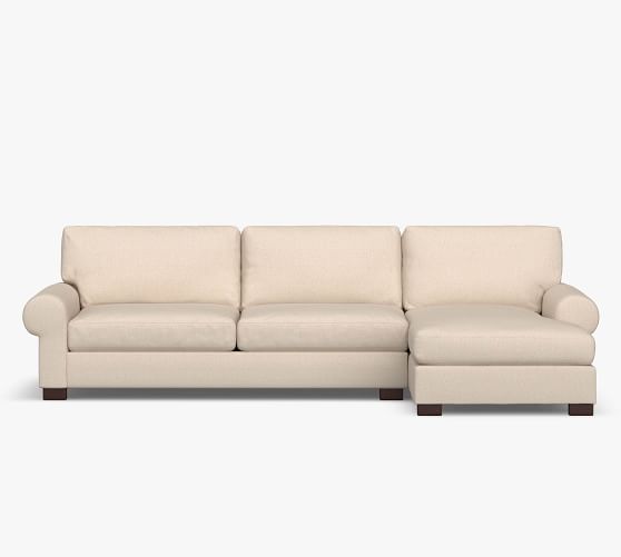 Turner Roll Arm Upholstered Sofa Chaise Sectional Pottery Barn Turner Roll Arm Upholstered Sofa Chaise, Turner Roll Arm Leather Sofa