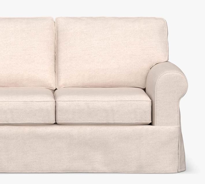 Buchanan Roll Arm Slipcovered Fabric Sofa Collection Pottery Barn