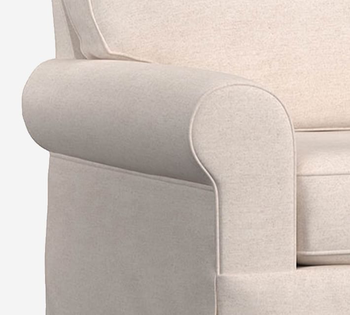 Buchanan Roll Arm Slipcovered Fabric Sofa Collection Pottery Barn