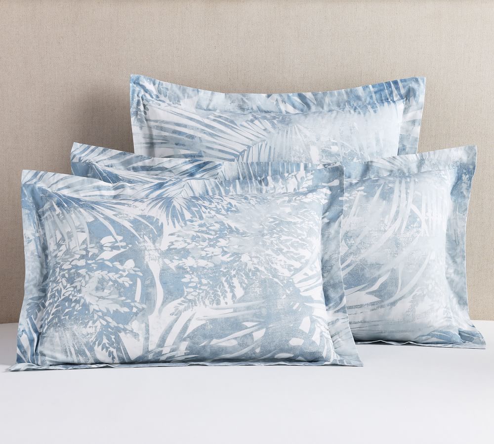 Layla Palm Organic Percale Sham Pottery Barn
