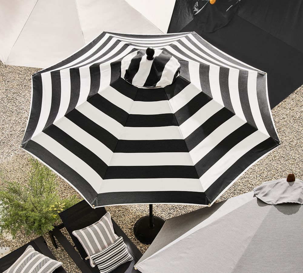 Premium Sunbrella® Round Umbrella Outdoor Umbrellas Pottery Barn