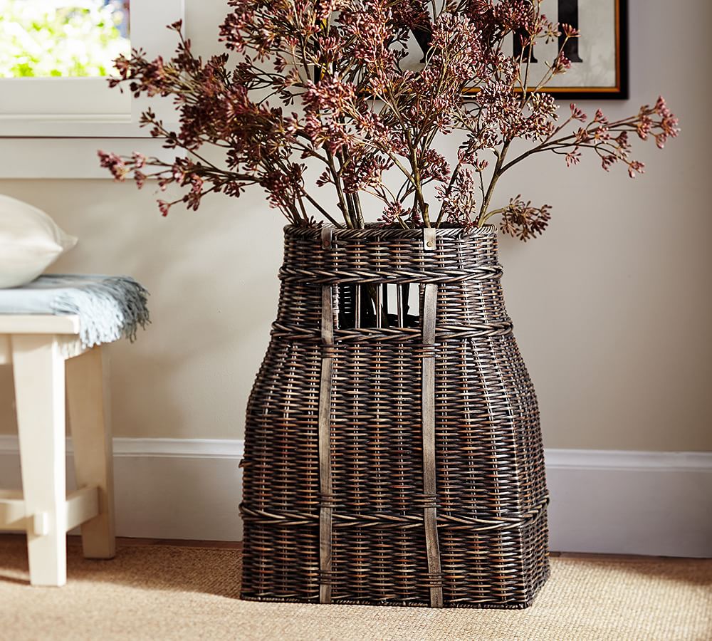 Large Storage Basket Vase Pottery Barn