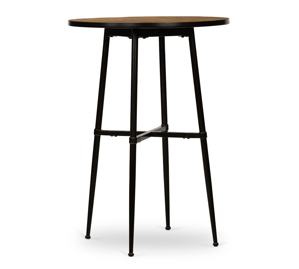 Juno Round Reclaimed Wood Bar Height Table Pottery Barn