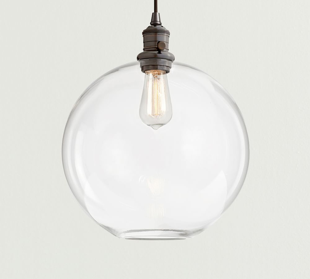 3 Sizes Spherical Glass Shade Pendant Lamp Bulb Pendant Lights Lighting Fixture 