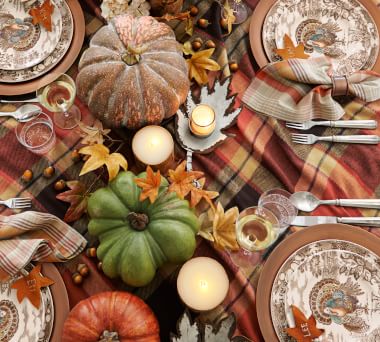Fall Decor Thanksgiving Decorations, Pottery Barn Table Setting Ideas
