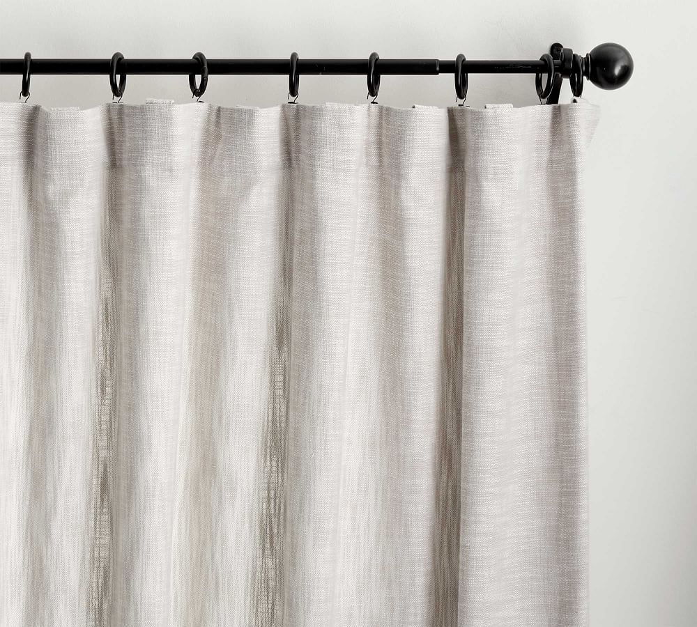 Custom Seaton Textured Cotton Curtain - Neutral | Pottery Barn