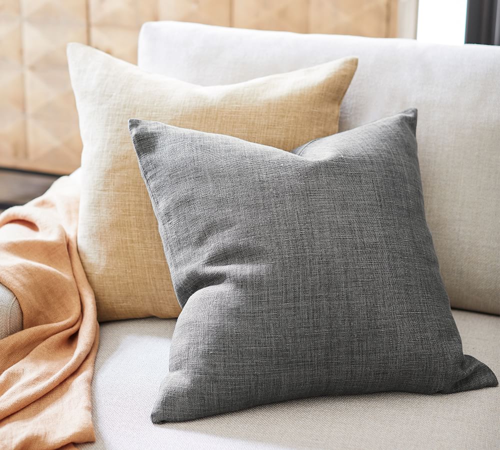 Belgian Linen Pillow Cover | Pottery Barn