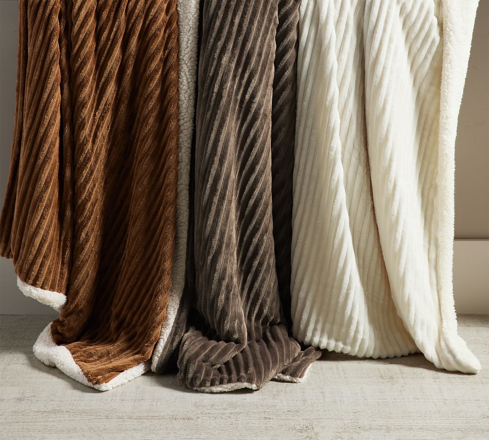 Ridgeline Sherpa Back Throw Pottery Barn