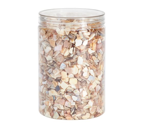 3 lb , Holiday Pearl Home Décor 48 oz BeachWalk Small Natural Crushed Shells Vase Filler for Weddings and Crafts