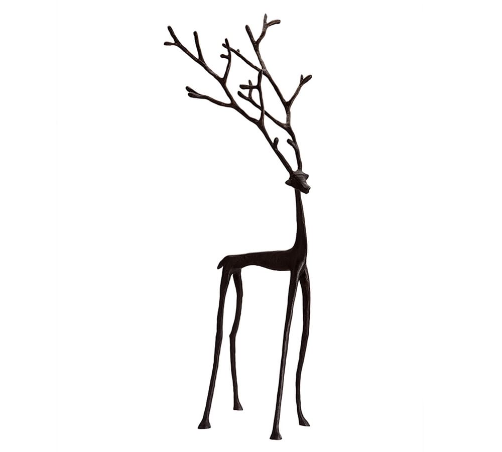 Bronze Sculpted Reindeer | Pottery Barn