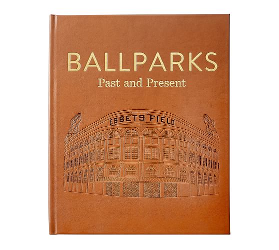 Ballparks Leather Bound Book Pottery Barn Ballparks Leather Bound Book Pottery Barn, Ivory Coffee Table Books