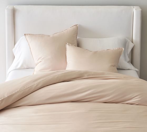 white tencel duvet cover